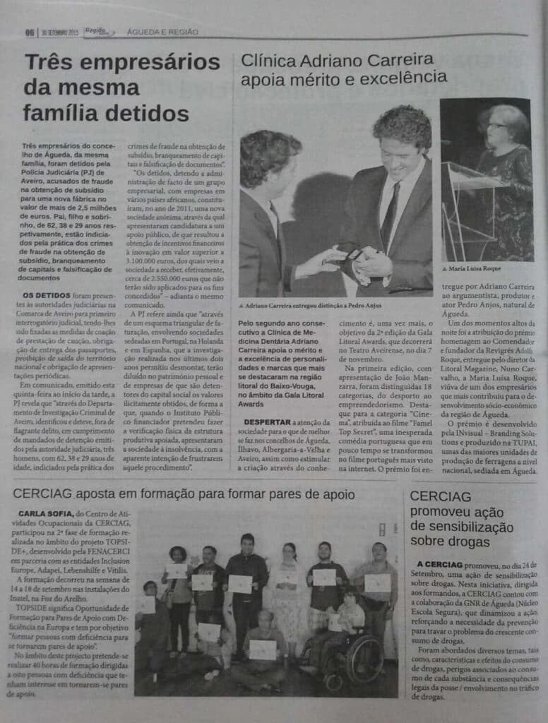 Clínica Adriano Carreira apoia mérito e excelência