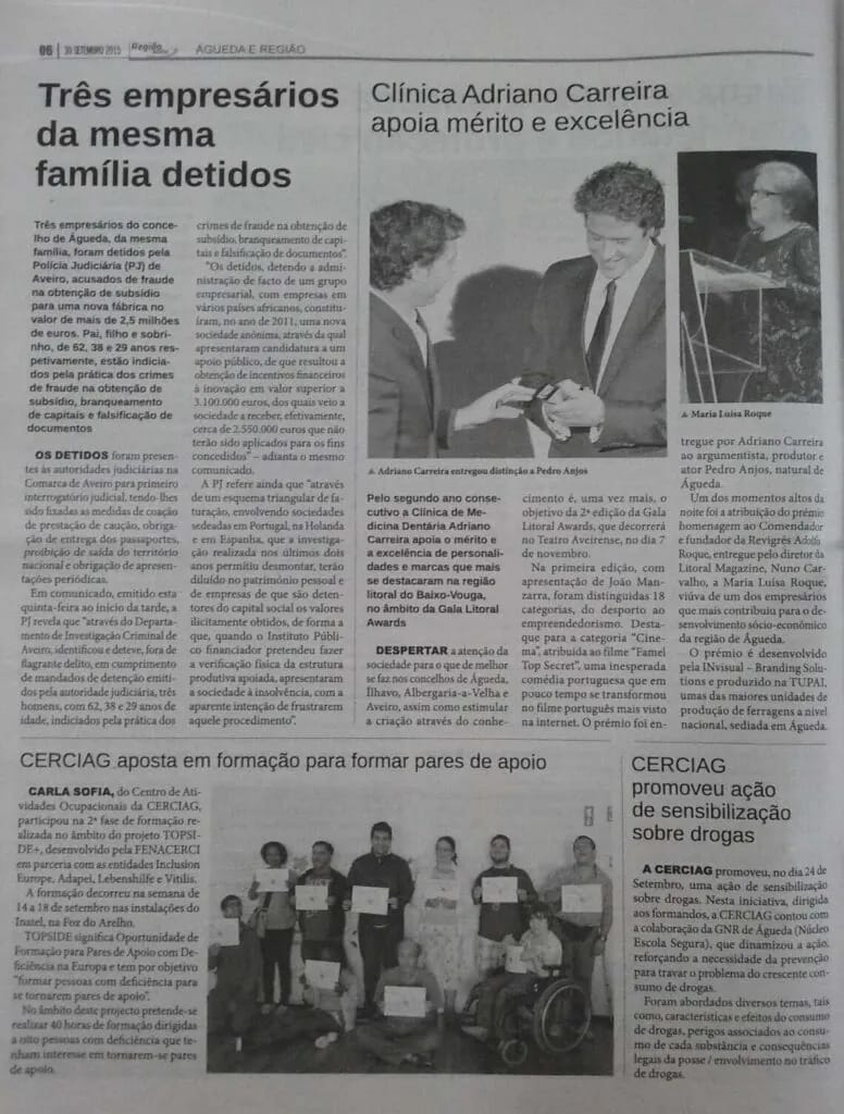 Clínica Adriano Carreira apoia mérito e excelência