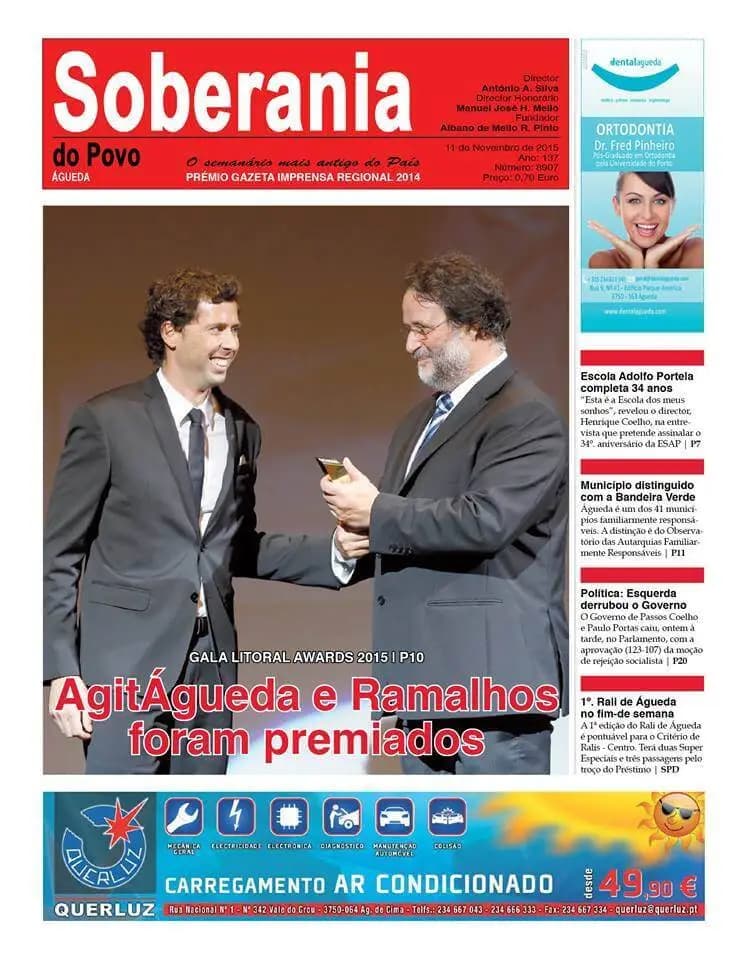Adriano Carreira entrega prémio “Evento do Ano” na Gala Litoral Awards 15 Adriano Carreira entrega prémio “Evento do Ano” na Gala Litoral Awards 15
